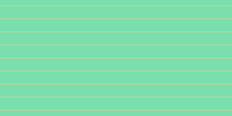 #7bdead, #dbd393 horizontal lines, two pixels wide, forty-three pixels apart