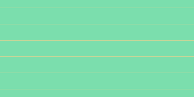 #7bdead, #dbd393 horizontal lines, two pixels wide, sixty-five pixels apart