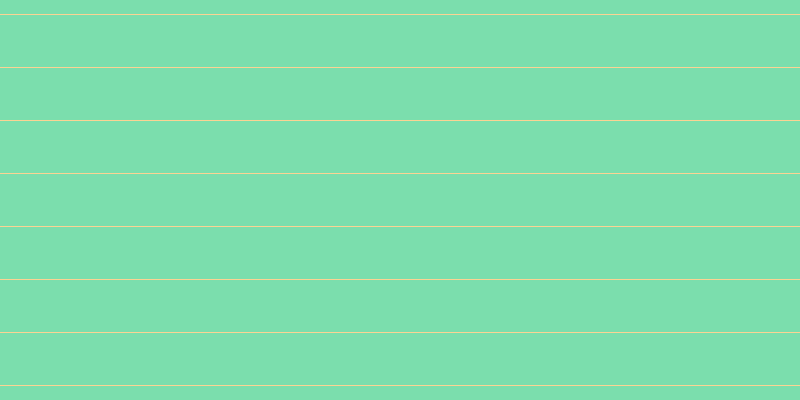 #7bdead, #fcd393 horizontal lines, one pixels wide, fifty-two pixels apart