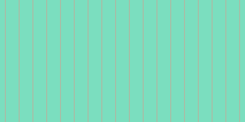 #7bdebf, #caa393 vertical lines, two pixels wide, forty-three pixels apart