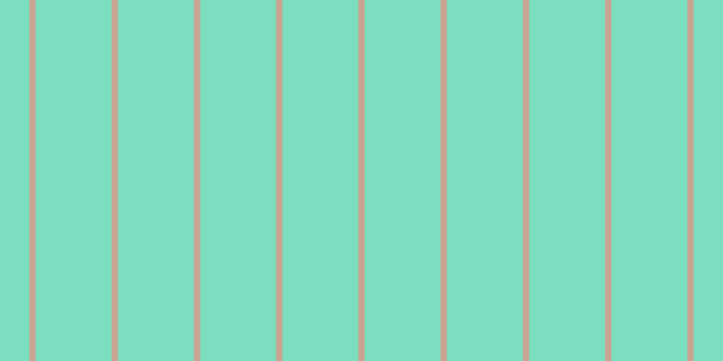 #7bdebf, #caa393 vertical lines, seven pixels wide, eighty-four pixels apart