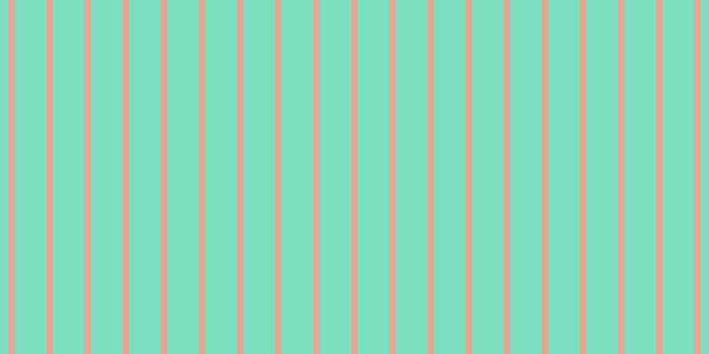 #7bdebf, #eba393 vertical lines, seven pixels wide, thirty-six pixels apart