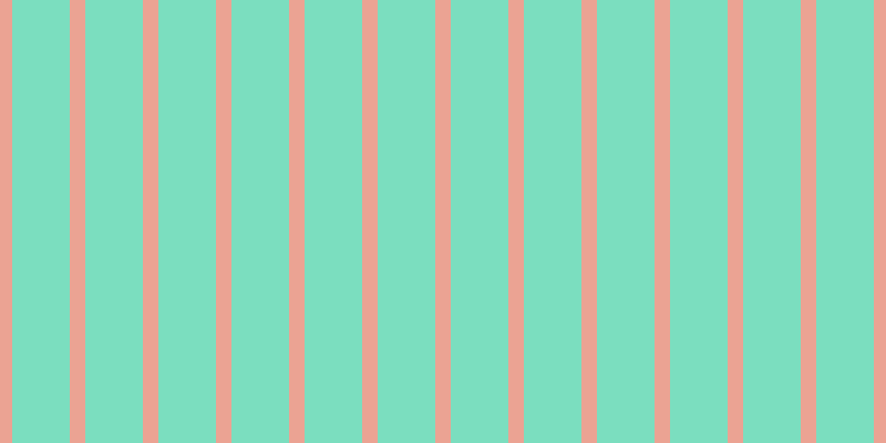 #7bdebf, #eba393 vertical lines, fourteen pixels wide, fifty-two pixels apart