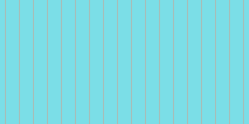#7bdee7, #caa393 vertical lines, two pixels wide, forty-three pixels apart