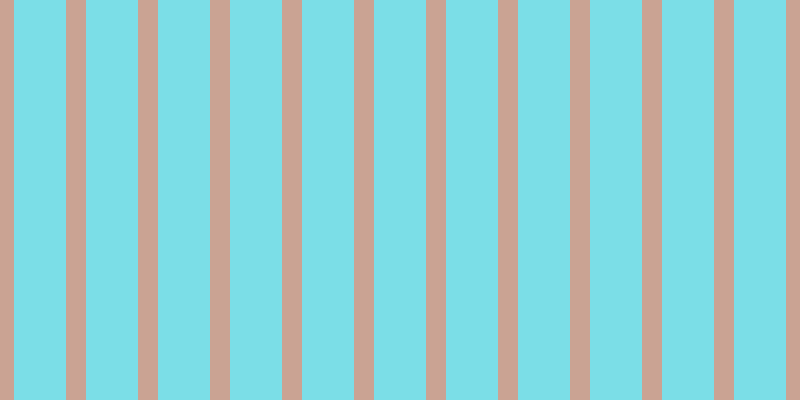 #7bdee7, #caa393 vertical lines, twenty pixels wide, fifty-two pixels apart