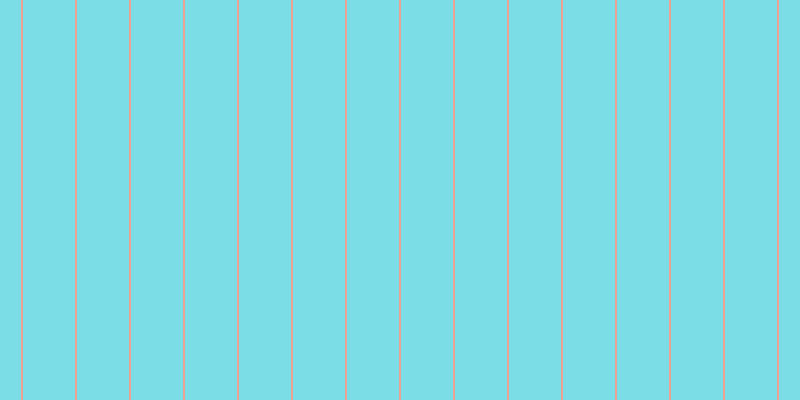 #7bdee7, #eba393 vertical lines, two pixels wide, fifty-two pixels apart
