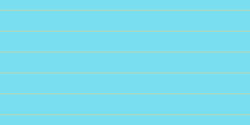 #7bdeef, #dbd393 horizontal lines, two pixels wide, sixty-five pixels apart