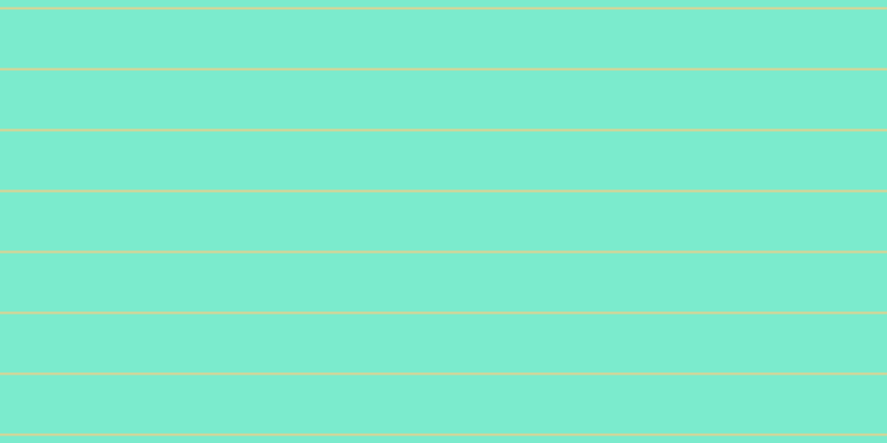#7bebcd, #dbd393 horizontal lines, two pixels wide, fifty-three pixels apart