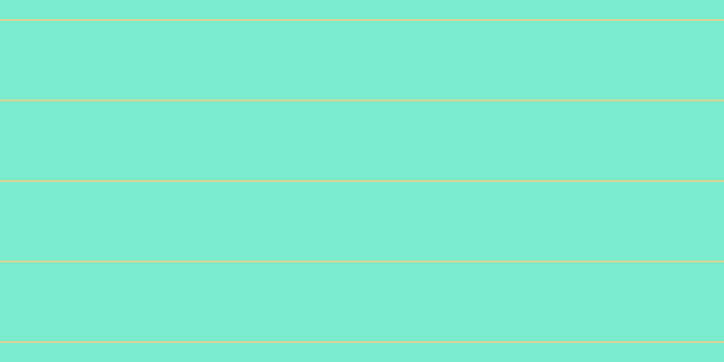 #7bebcd, #dbd393 horizontal lines, two pixels wide, eighty-seven pixels apart