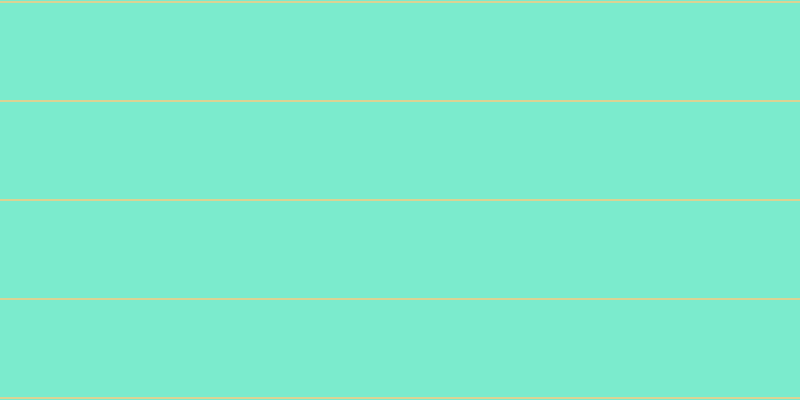 #7bebcd, #dbd393 horizontal lines, two pixels wide, ninety-seven pixels apart