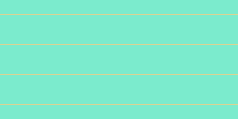 #7bebcd, #dbd393 horizontal lines, four pixels wide, ninety-seven pixels apart