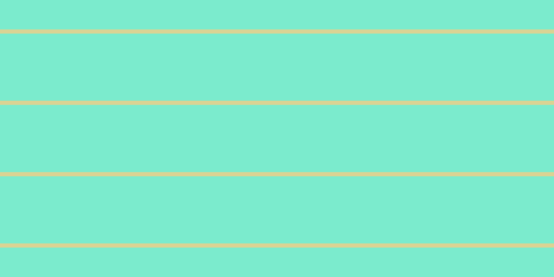 #7bebcd, #dbd393 horizontal lines, six pixels wide, ninety-seven pixels apart