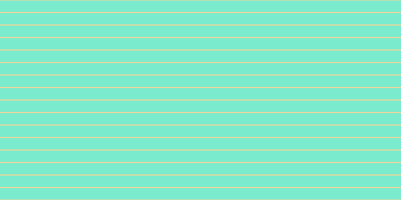 #7bebcd, #fcd393 horizontal lines, two pixels wide, twenty-three pixels apart
