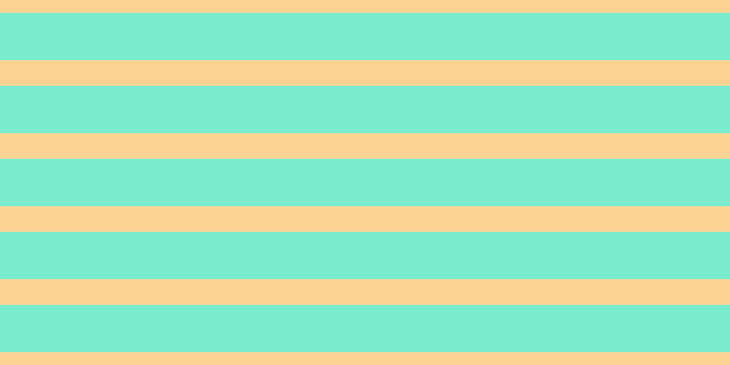 #7bebcd, #fcd393 horizontal lines, twenty-eight pixels wide, fifty-two pixels apart