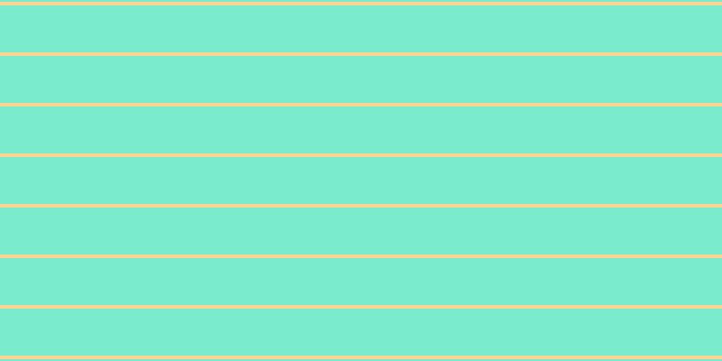 #7bebcd, #fcd393 horizontal lines, four pixels wide, fifty-two pixels apart