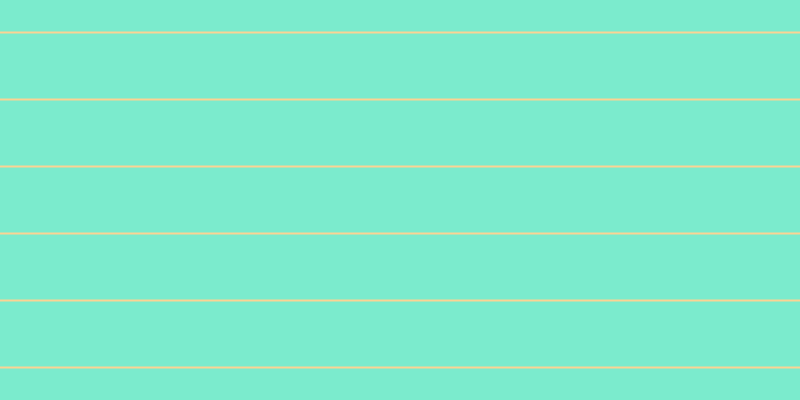 #7bebcd, #fcd393 horizontal lines, two pixels wide, sixty-five pixels apart