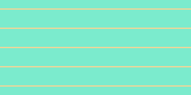 #7bebcd, #fcd393 horizontal lines, five pixels wide, seventy-six pixels apart