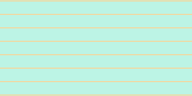 #7bebcd (50%), #fcd393 horizontal lines, four pixels wide, fifty-two pixels apart
