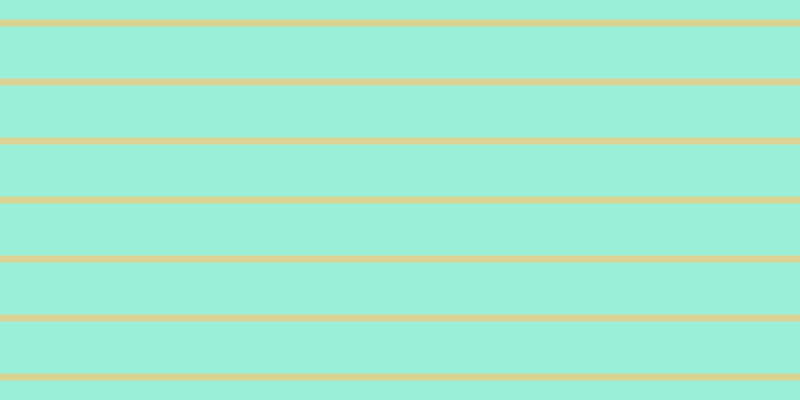#7bebcd (75%), #dbd393 horizontal lines, seven pixels wide, fifty-two pixels apart
