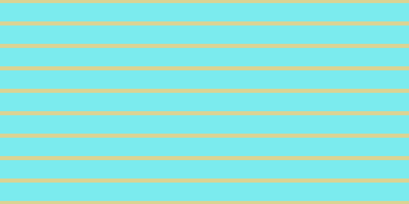 #7bebee, #dbd393 horizontal lines, eight pixels wide, thirty-six pixels apart