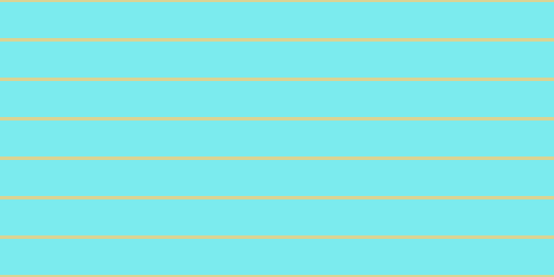 #7bebee, #dbd393 horizontal lines, five pixels wide, fifty-two pixels apart
