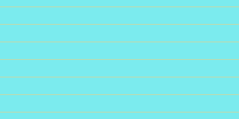 #7bebee, #dbd393 horizontal lines, two pixels wide, fifty-seven pixels apart