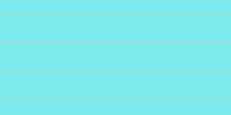 #7bebee, #dbd393 horizontal lines, two pixels wide, ninety-nine pixels apart