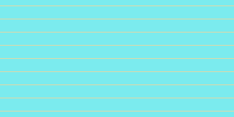 #7bebee, #fcd393 horizontal lines, two pixels wide, forty-three pixels apart