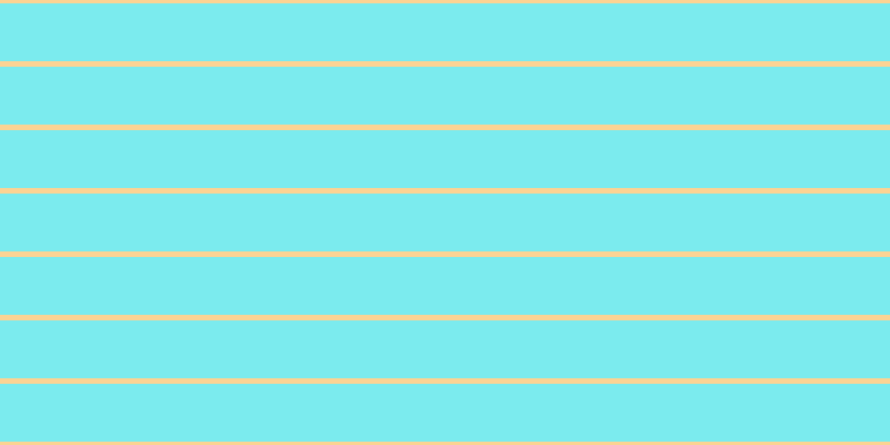#7bebee, #fcd393 horizontal lines, five pixels wide, fifty-two pixels apart