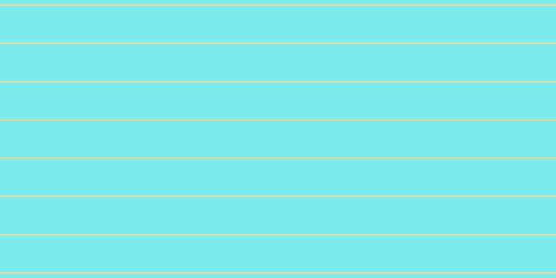 #7bebee, #fcd393 horizontal lines, two pixels wide, fifty-three pixels apart