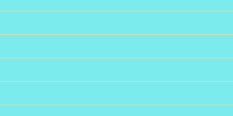 #7bebee, #fcd393 horizontal lines, two pixels wide, seventy-nine pixels apart