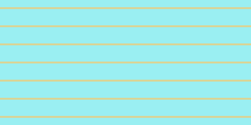 #7bebee (75%), #dbd393 horizontal lines, six pixels wide, fifty-two pixels apart