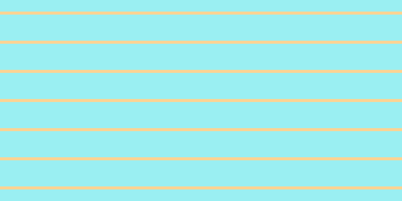 #7bebee (75%), #fcd393 horizontal lines, six pixels wide, fifty-two pixels apart