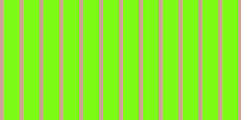 #7bfa13, #caa393 vertical lines, fourteen pixels wide, fifty-two pixels apart