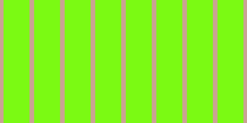 #7bfa13, #caa393 vertical lines, fifteen pixels wide, eighty-four pixels apart