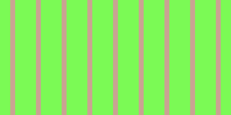 #7bfa55, #caa393 vertical lines, seventeen pixels wide, seventy-two pixels apart