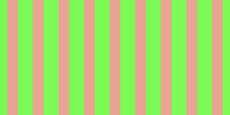 #7bfa55, #eba393 vertical lines, thirty-seven pixels wide, fifty-two pixels apart