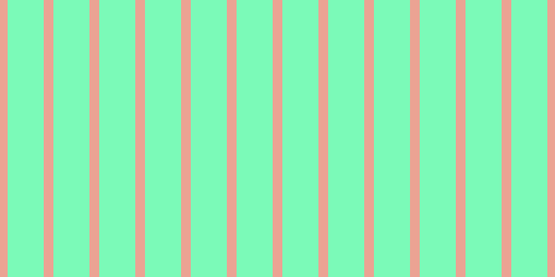 #7bfab8, #eba393 vertical lines, fourteen pixels wide, fifty-two pixels apart