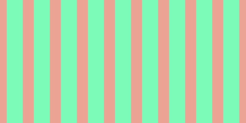 #7bfab8, #eba393 vertical lines, thirty-six pixels wide, fifty-two pixels apart