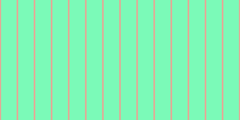 #7bfab8, #eba393 vertical lines, five pixels wide, fifty-two pixels apart