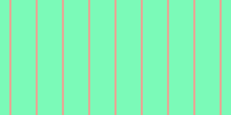 #7bfab8, #eba393 vertical lines, seven pixels wide, eighty-four pixels apart