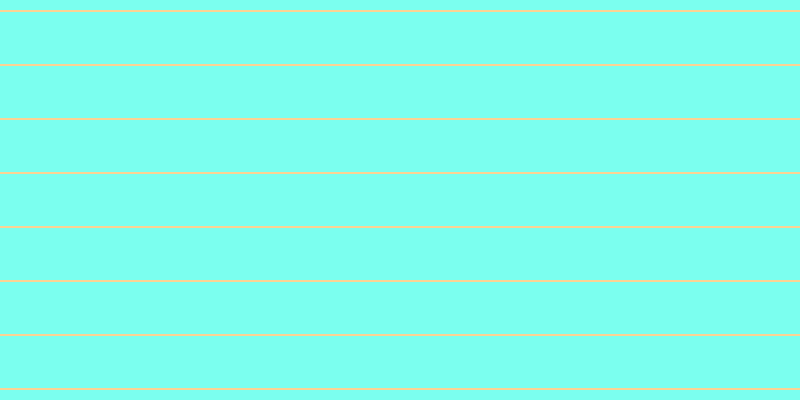#7bffef, #fcd393 horizontal lines, two pixels wide, fifty-two pixels apart