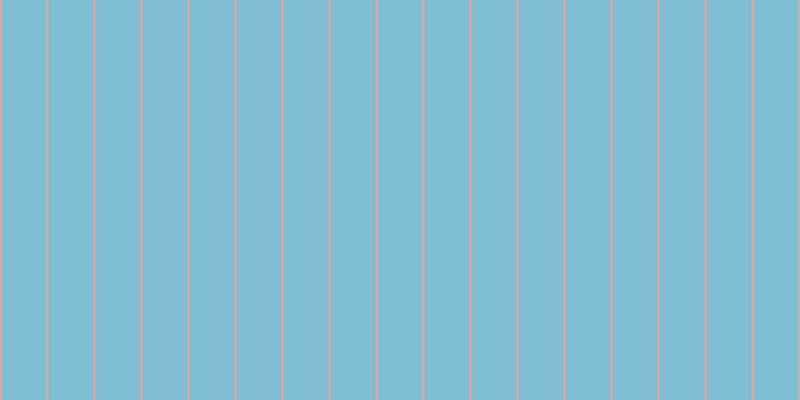 #7fbdd4, #eba393 vertical lines, two pixels wide, forty-five pixels apart