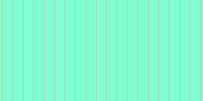 Aquamarine, #eba393 vertical lines, two pixels wide, thirty-nine pixels apart