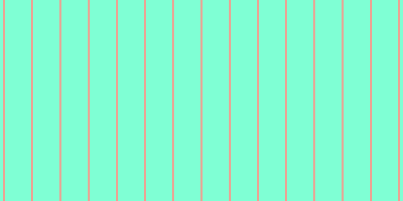 Aquamarine, #eba393 vertical lines, four pixels wide, fifty-two pixels apart