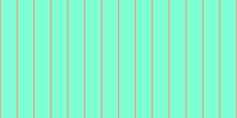 Aquamarine, #eba393 vertical lines, five pixels wide, fifty-two pixels apart
