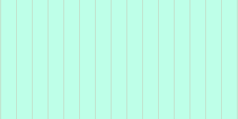 Aquamarine (50%), #caa393 vertical lines, one pixels wide, fifty-two pixels apart