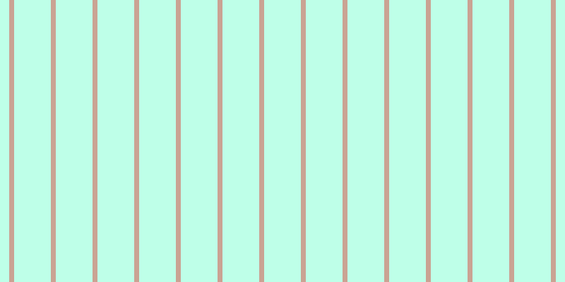 Aquamarine (50%), #caa393 vertical lines, seven pixels wide, fifty-two pixels apart