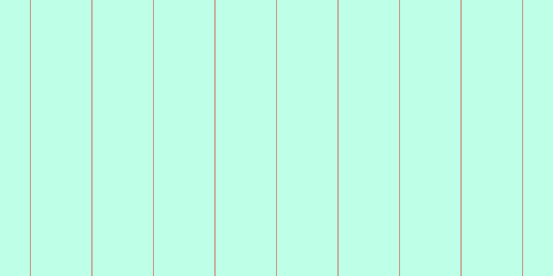 Aquamarine (50%), #caa393 vertical lines, two pixels wide, eighty-seven pixels apart