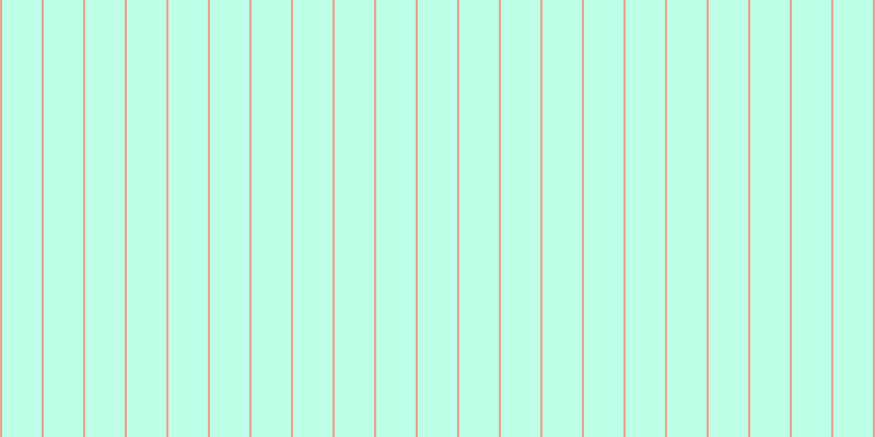 Aquamarine (50%), #eba393 vertical lines, two pixels wide, thirty-six pixels apart